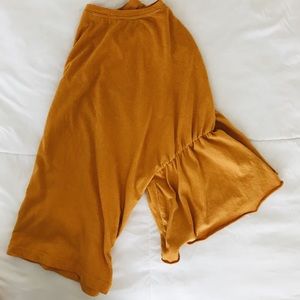 Mustard flowy blouse from ZARA